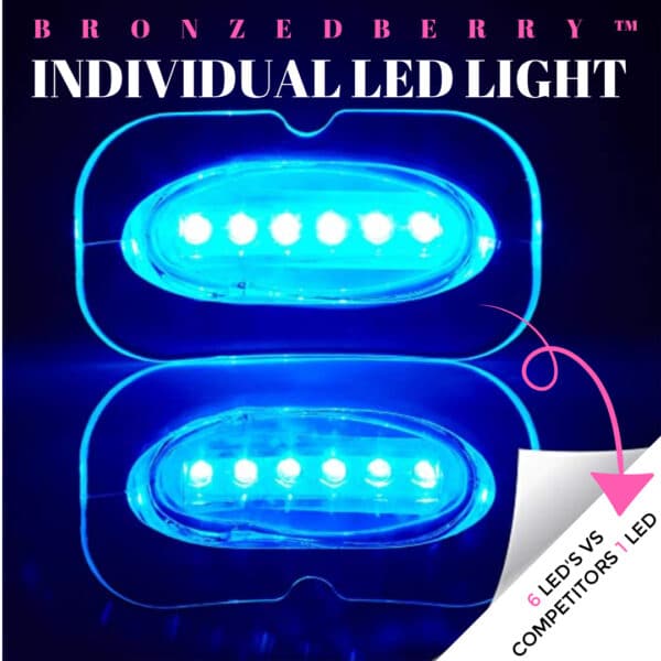 led teeth whitening lamp individual light