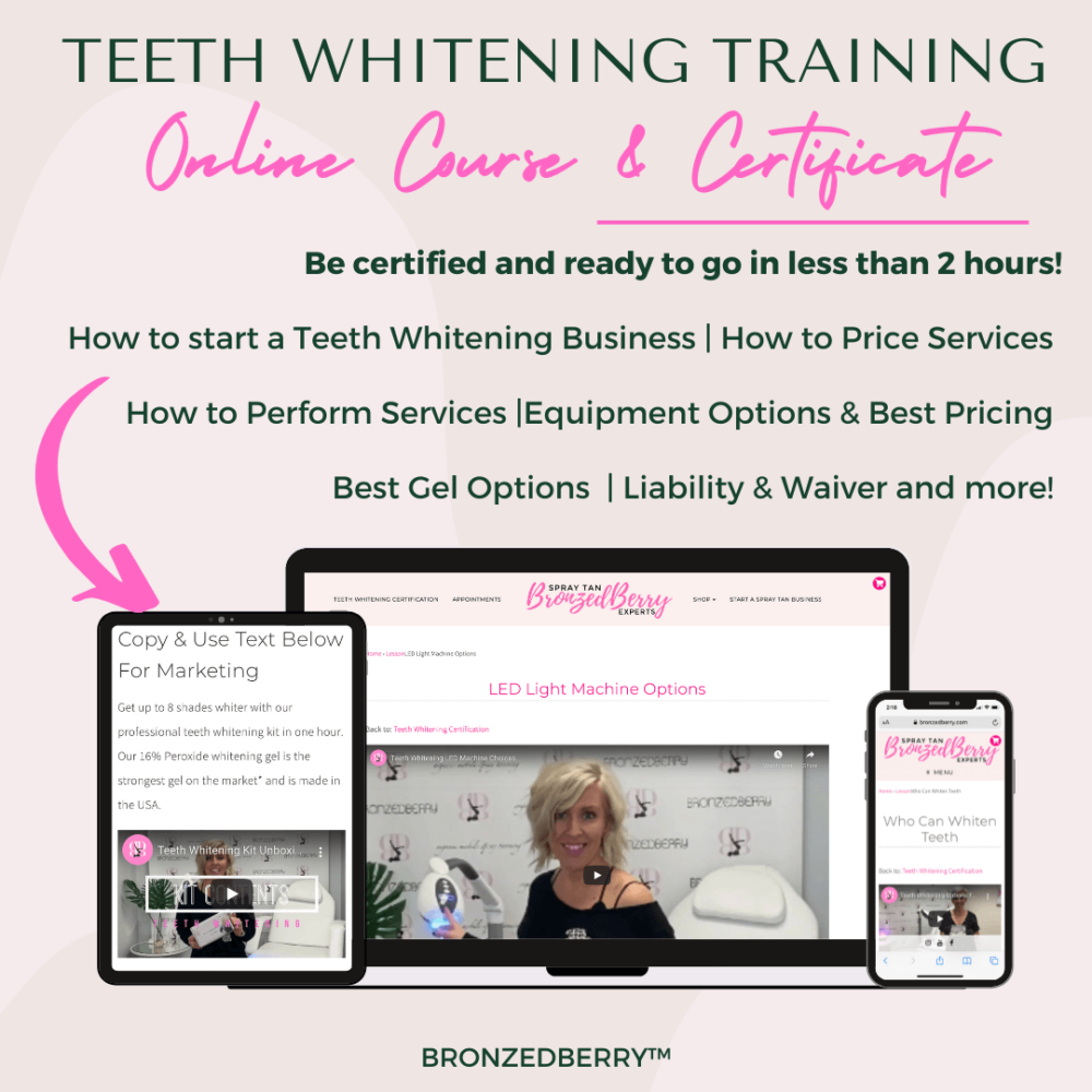 teeth whitening training course