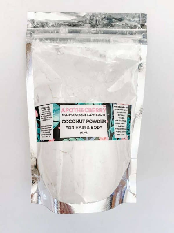 coconut drying powder dry shampoo refill pack
