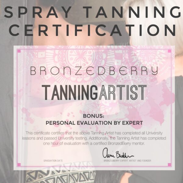 spray tan certification cover