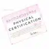 certificate of completion physical mailer