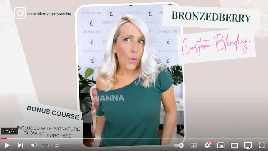 Custom Blending Spray Tan Course