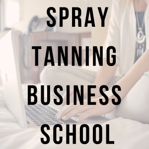spray tanning business school cart image